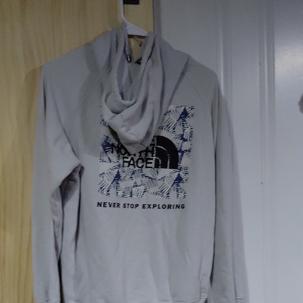 The North Face Light Gray Men's Hoodie - Picture 2 of 2